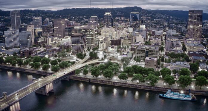 Cost of Living Portland Oregon City Skyline